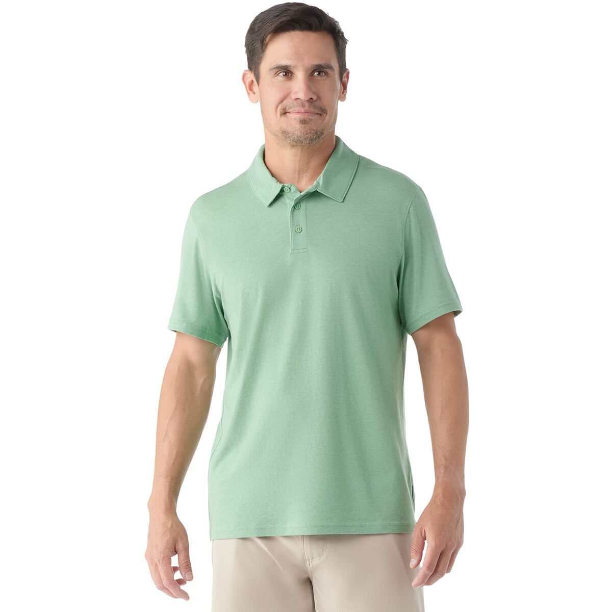 Smartwool Short-Sleeve Polo - Men's Honey Dew, L