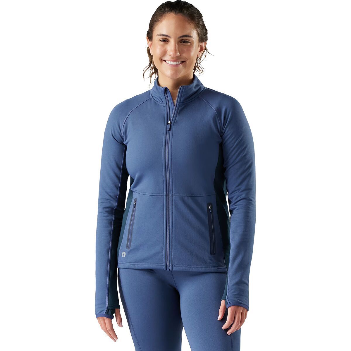 Image of Smartwool Active Fleece Jacket - Women's Nightfall Blue, XL