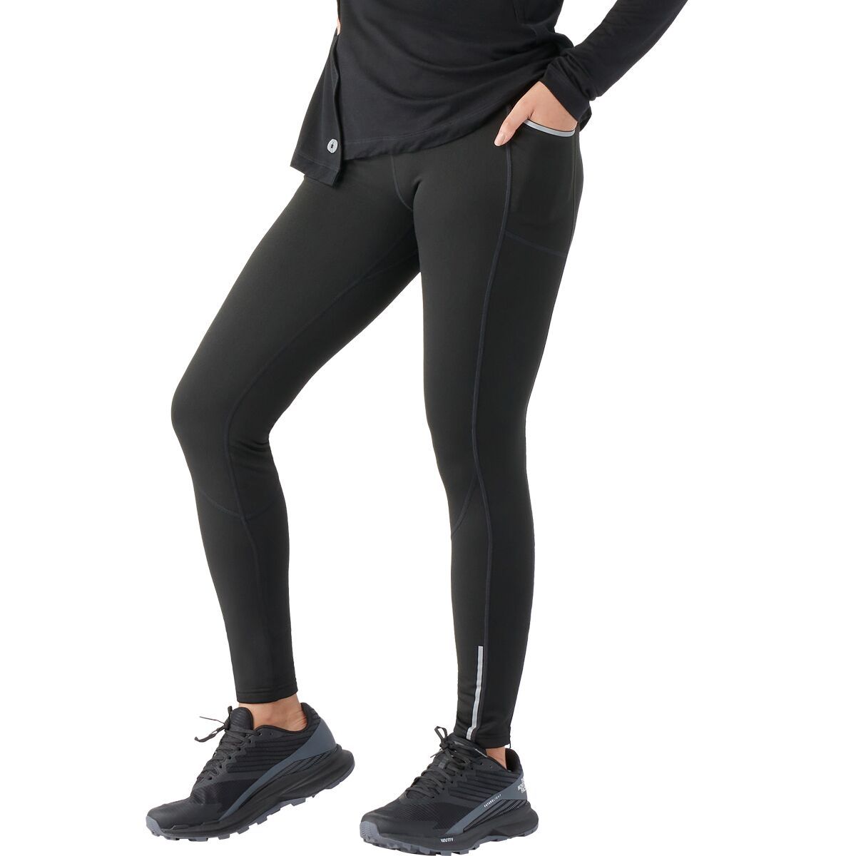 Image of Smartwool Active Fleece Tight - Women's Black, S
