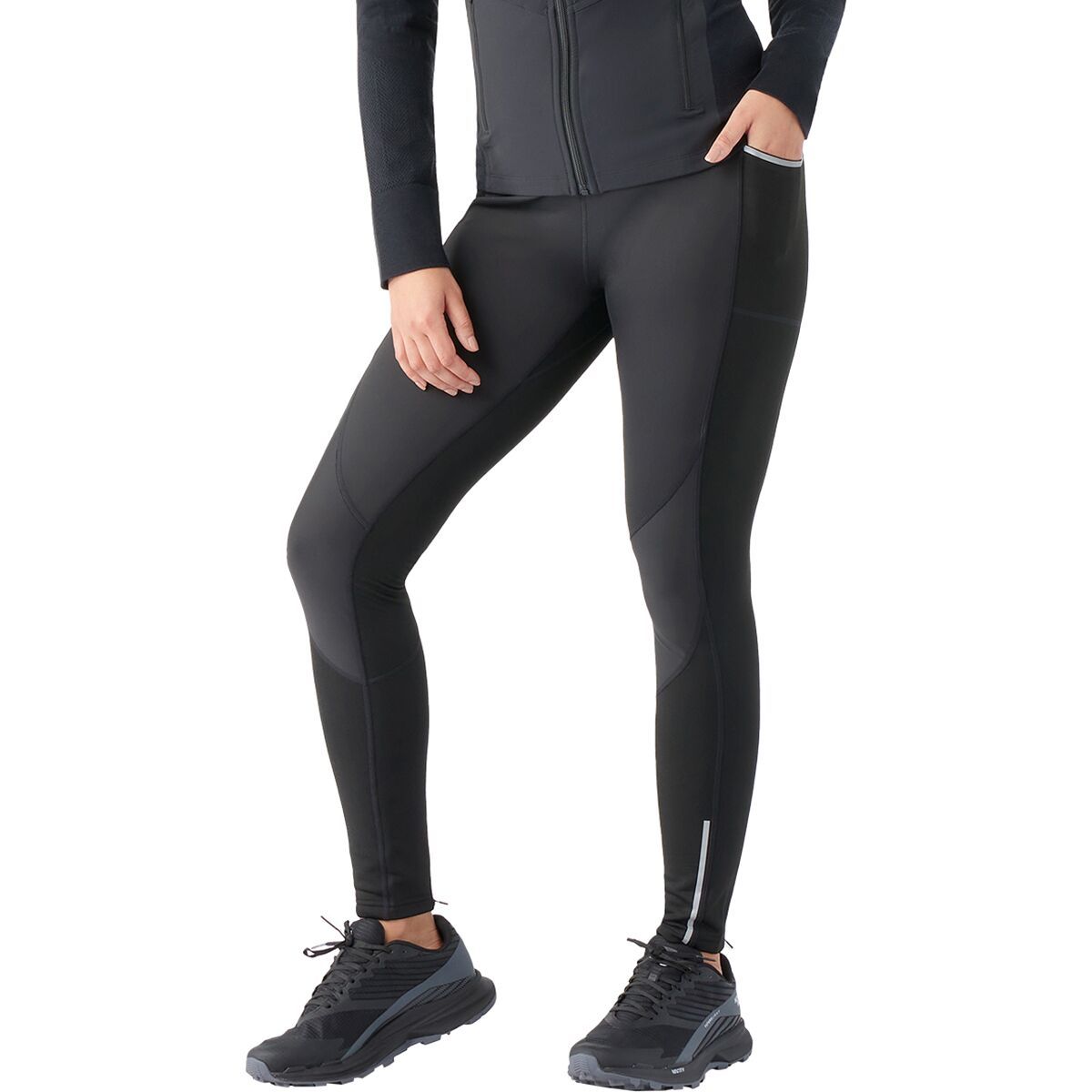 Image of Smartwool Active Fleece Wind Tight - Women's Black, XL
