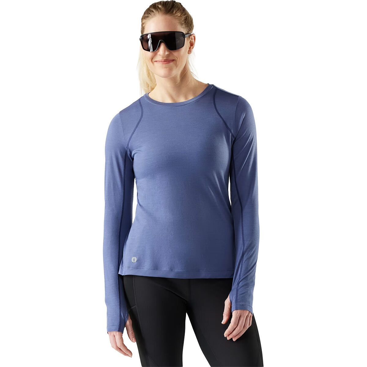 Image of Smartwool Active Long-Sleeve Shirt - Women's Nightfall Blue, XS