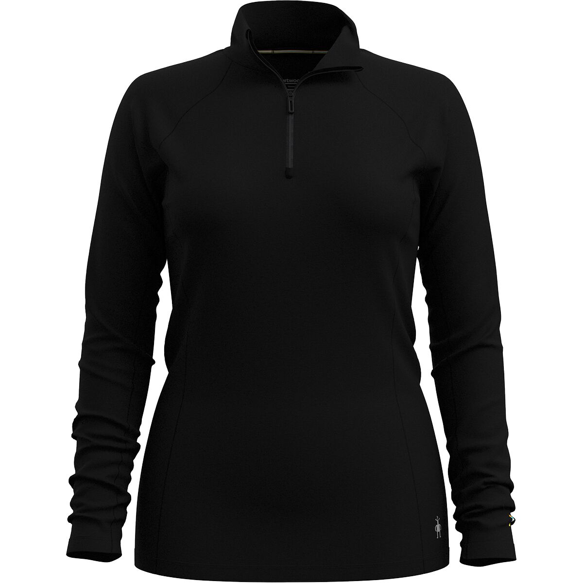 Image of Smartwool Classic All-Season Merino 1/4-Zip Baselayer - Women's Black, S