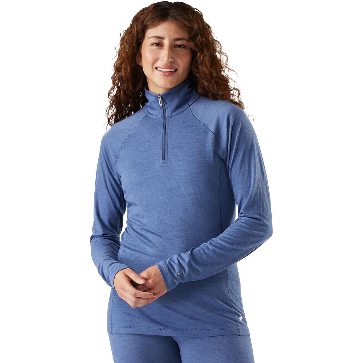 Image of Smartwool Classic All-Season Merino 1/4-Zip Baselayer - Women's Nightfall Blue, L