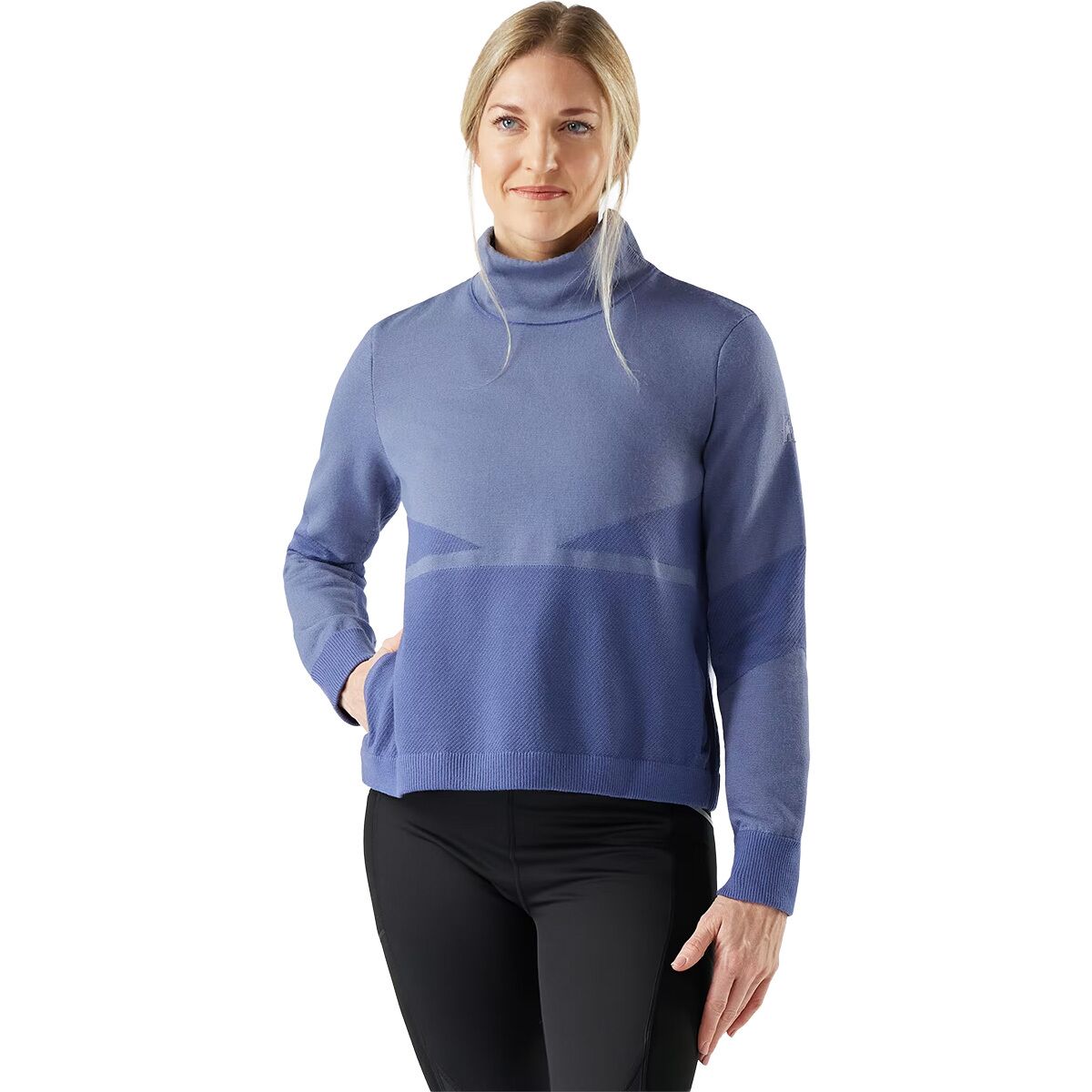Image of Smartwool Intraknit Alpine Pullover - Women's Nightfall Blue, XS