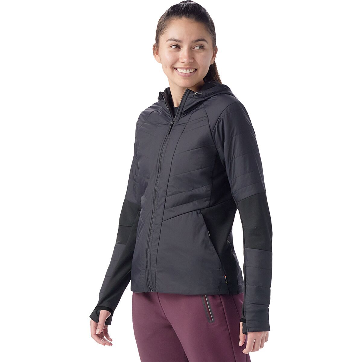 Image of Smartwool Smartloft Hooded Jacket - Women's Black, S