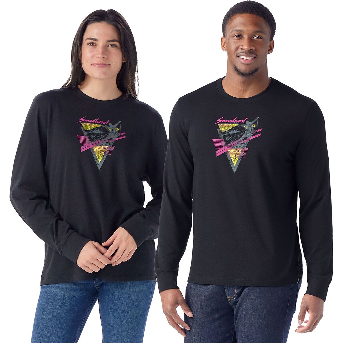 Smartwool 90s Shred Graphic Long-Sleeve T-Shirt Black, M