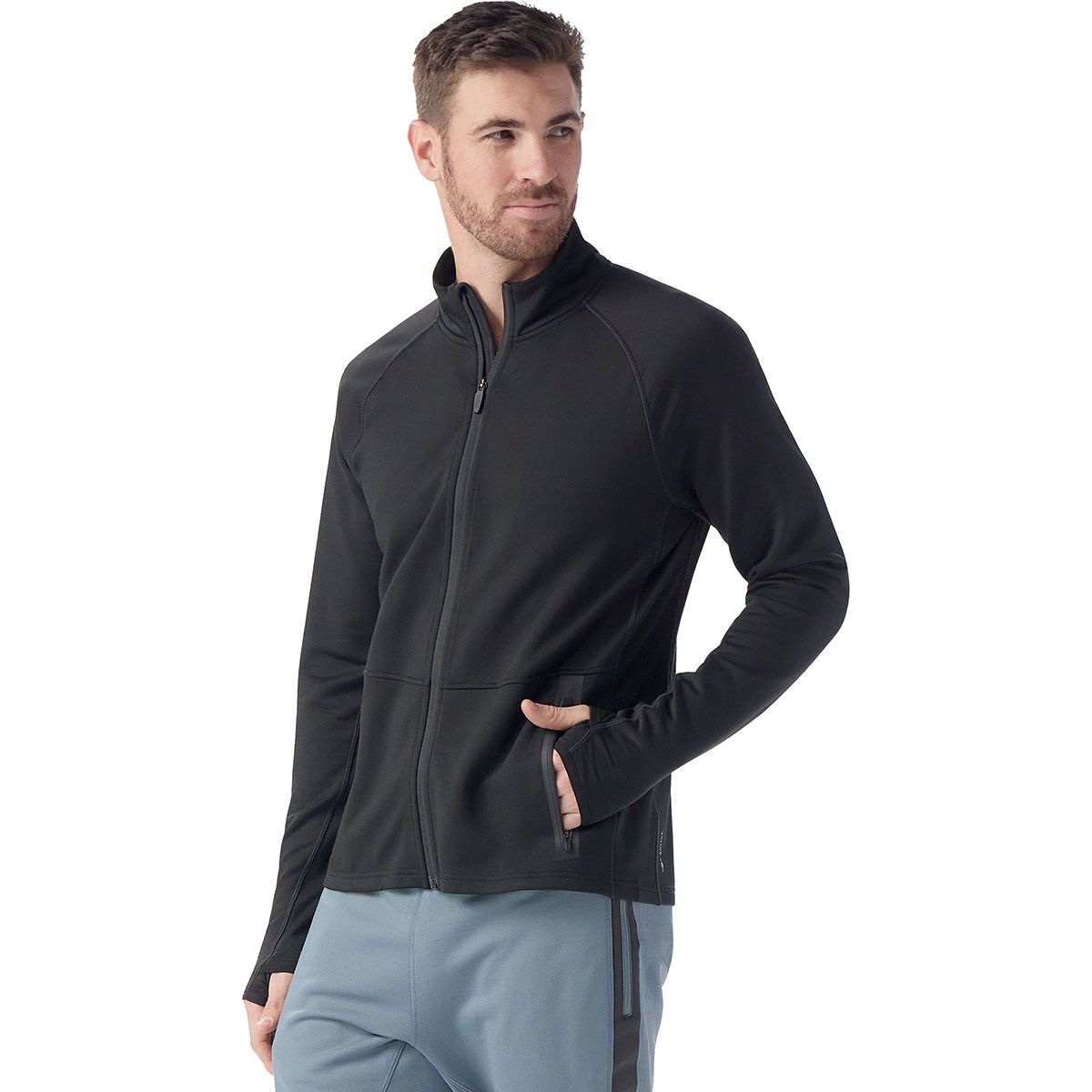 Image of Smartwool Active Fleece Jacket - Men's Black, XL