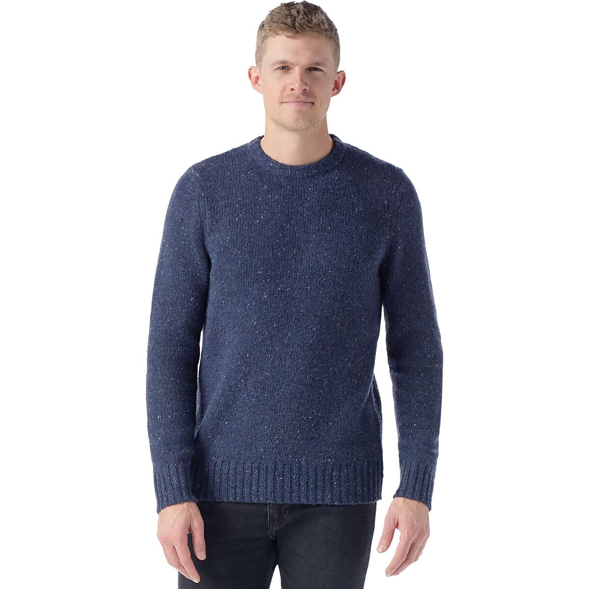 Image of Smartwool Heavy Crew Sweater - Men's Deep Navy Heather, S