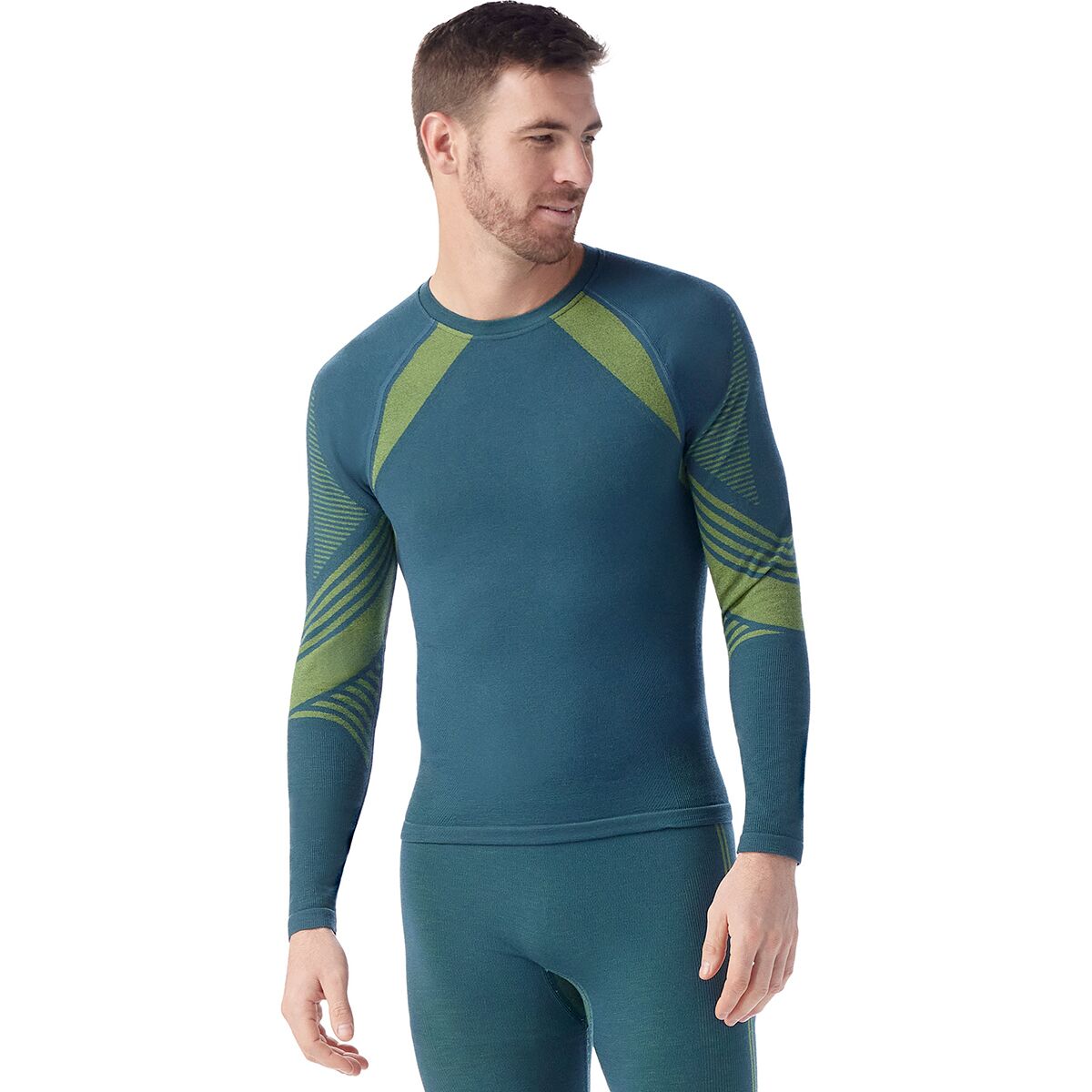 Image of Smartwool Intraknit Active Base Layer Crew - Men's Twilight Blue, XL