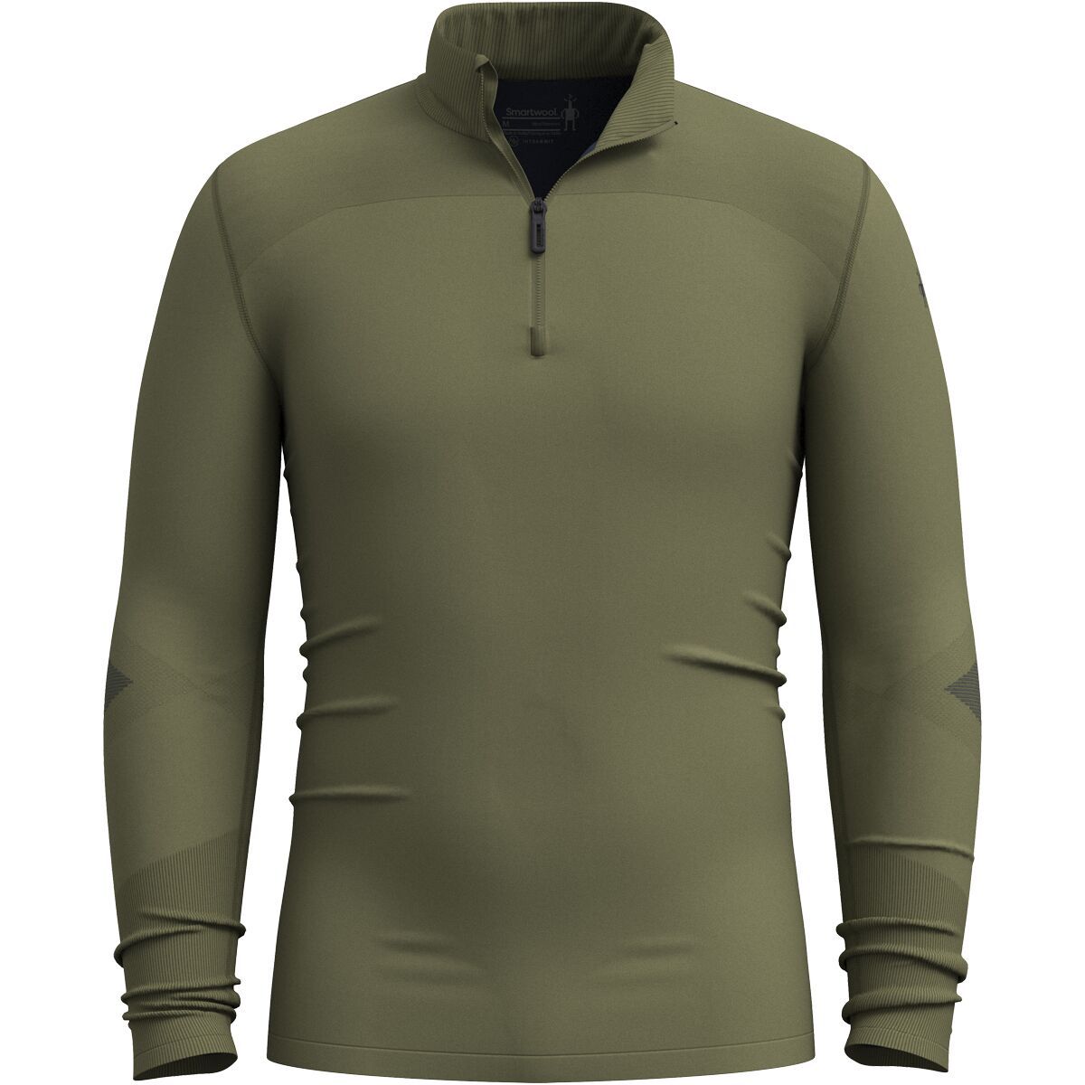 Image of Smartwool Intraknit Thermal Merino 1/4-Zip Base Layer Top - Men's Winter Moss, L