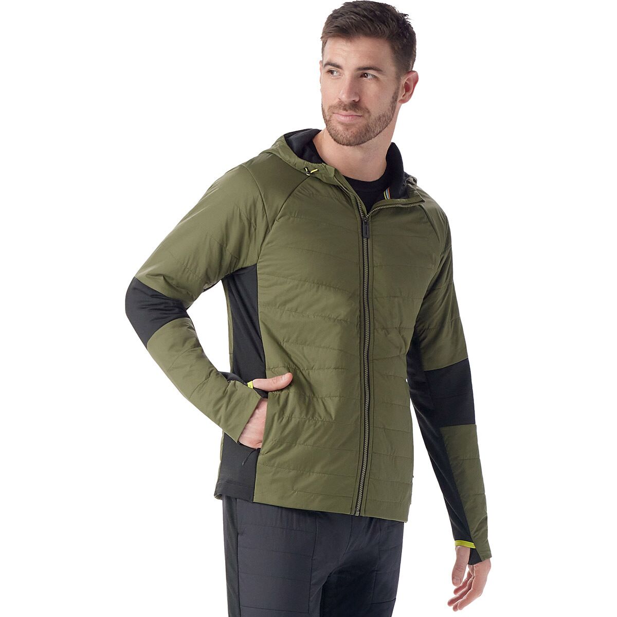 Image of Smartwool Smartloft Hooded Jacket - Men's Winter Moss, S