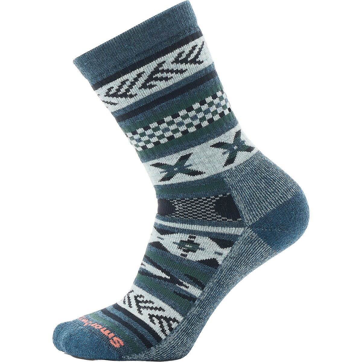 Image of Smartwool Everyday Cabin Games Crew Sock Twilight Blue, L