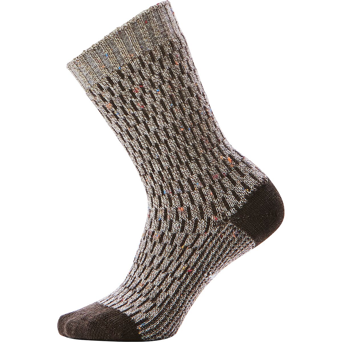 Image of Smartwool Everyday Digi-Tick Crew Sock Taupe/Natural Marl, L