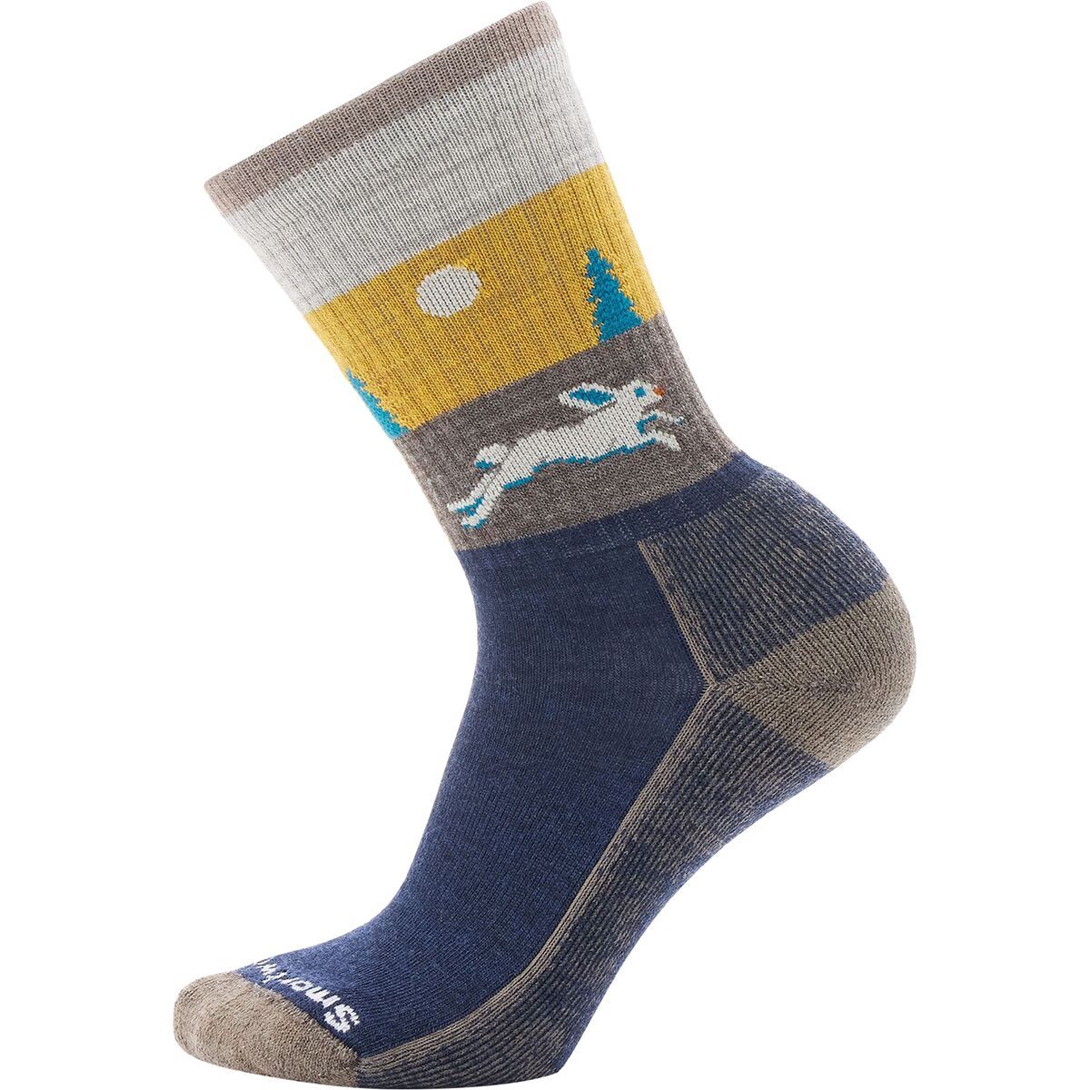 Image of Smartwool Everyday Hare Chase Crew Sock Deep Navy, L