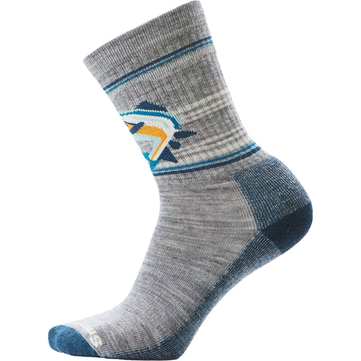 Image of Smartwool Everyday Hookset Crew Sock Light Gray, L