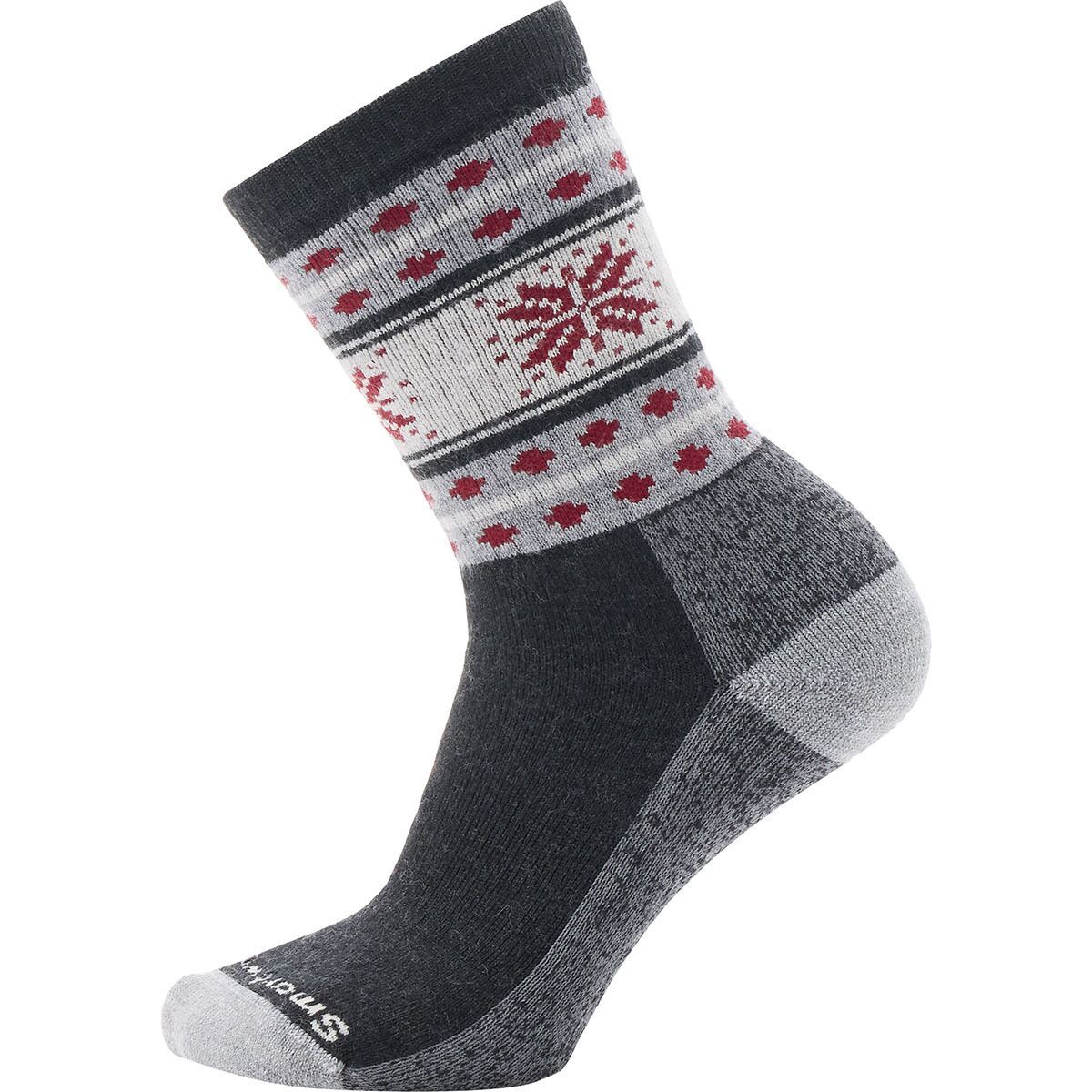 Image of Smartwool Everyday Snowflake Dream Crew Sock Charcoal, XL