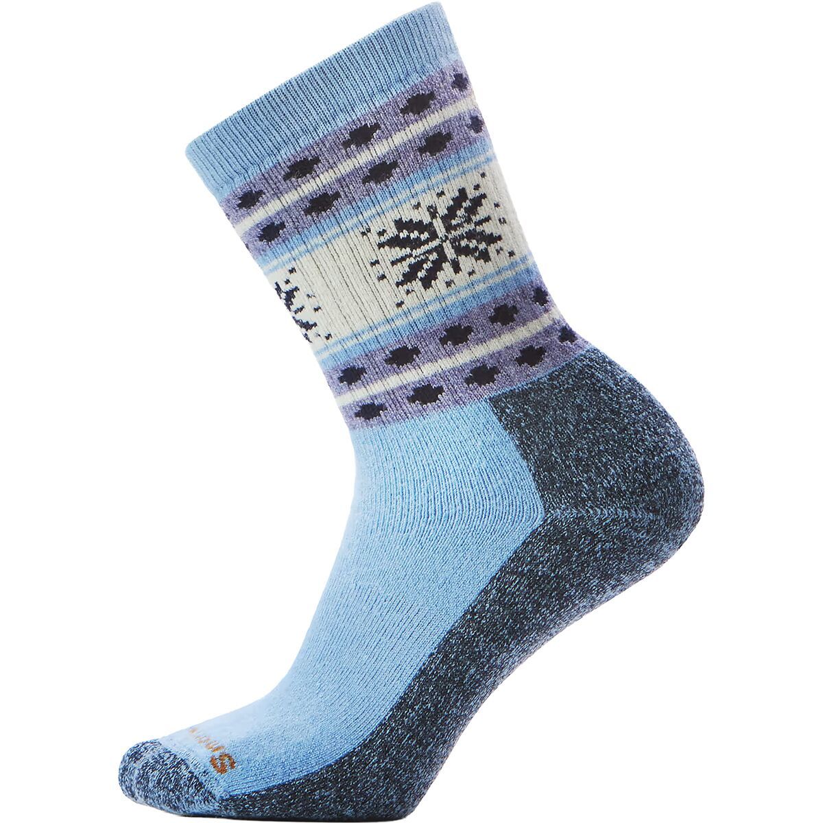 Image of Smartwool Everyday Snowflake Dream Crew Sock Serene Blue, M