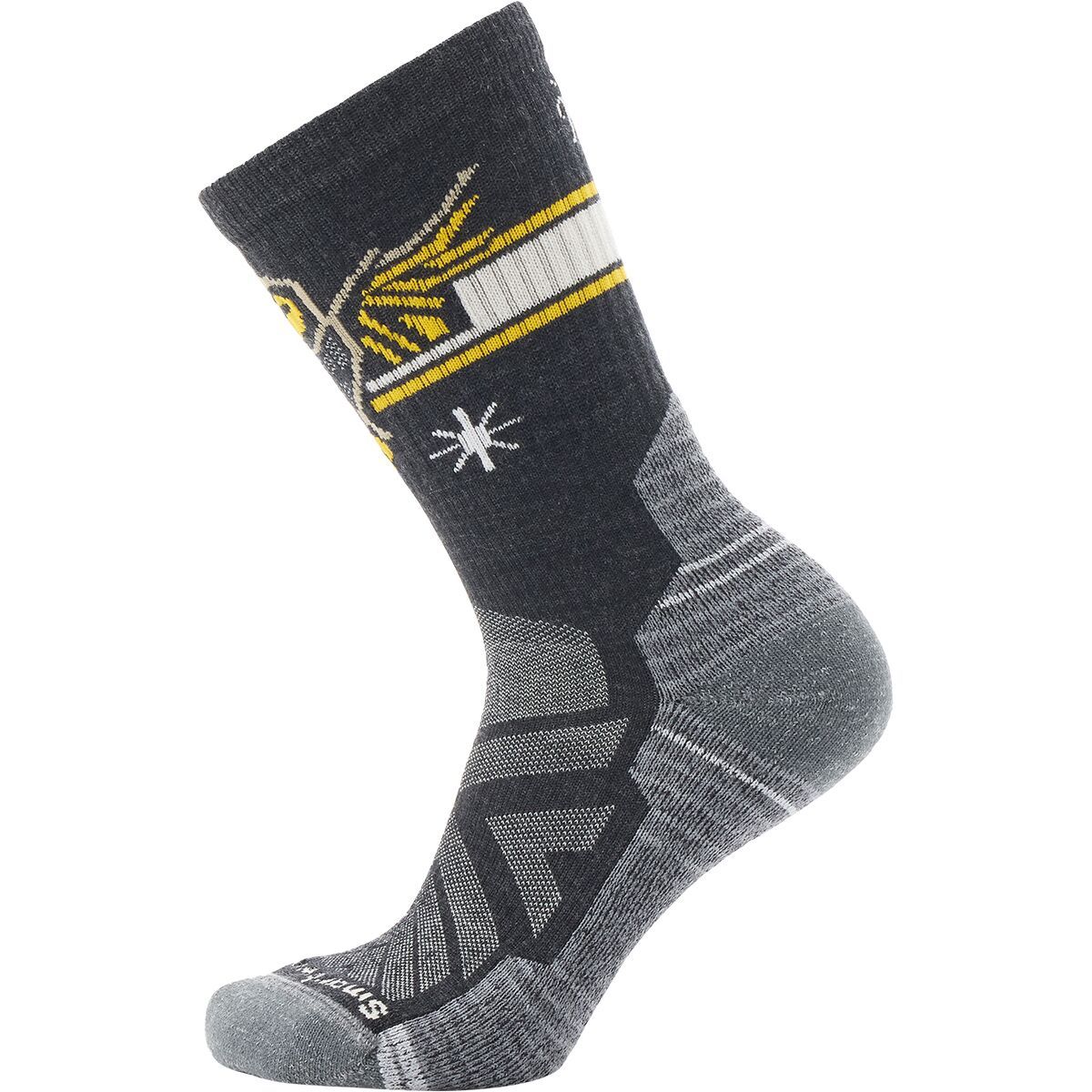 Smartwool Hike Light Cushion Hoo Who Crew Sock - Women's Charcoal, L