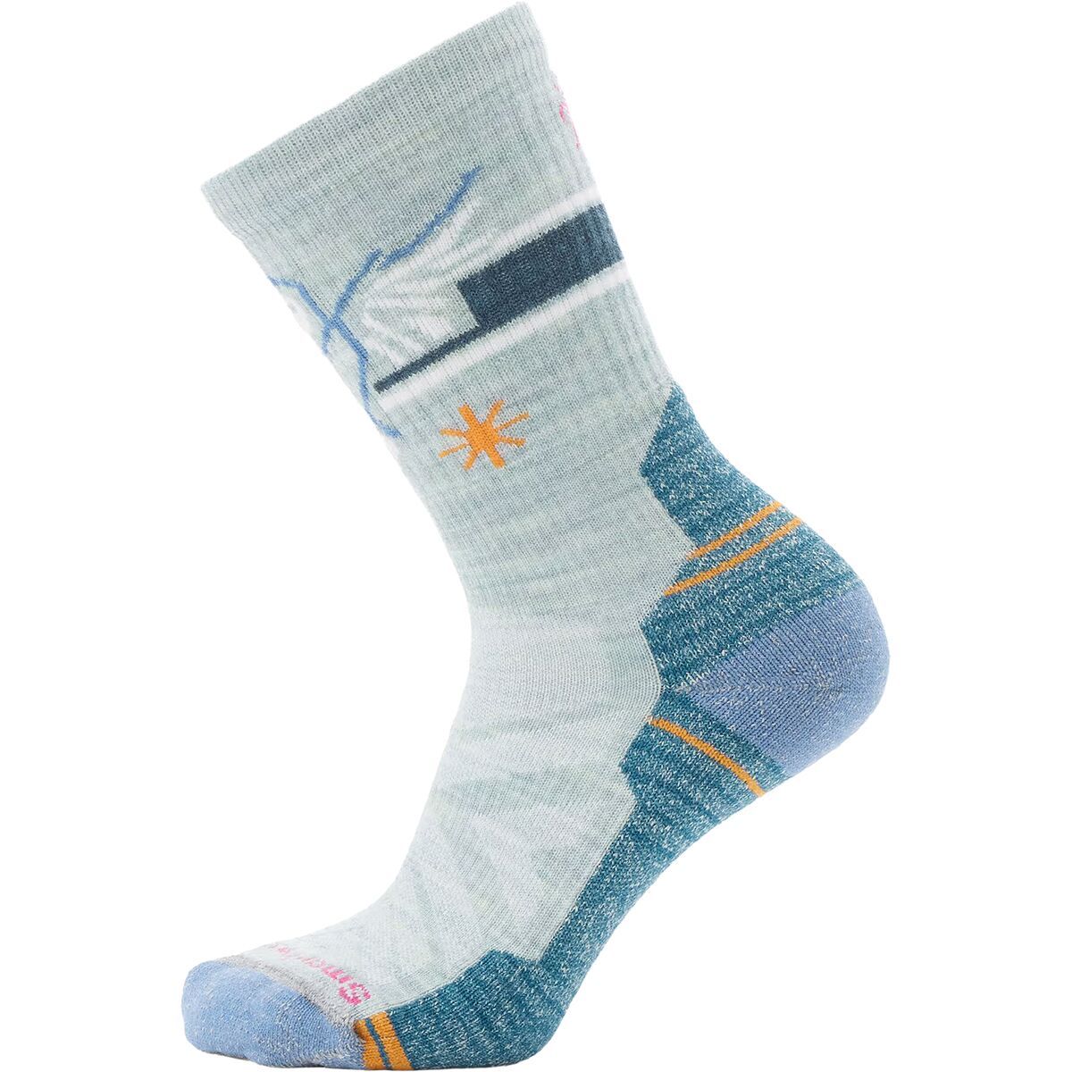 Image of Smartwool Hike Light Cushion Hoo Who Crew Sock - Women's Frosty Green, L