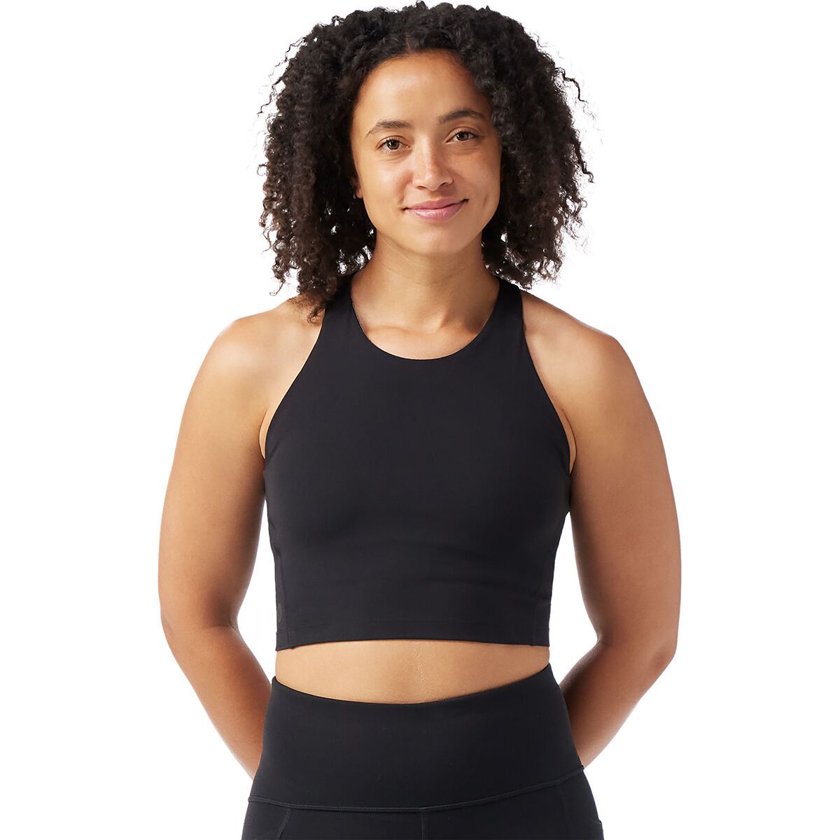 Image of Smartwool Active Crop Bra - Women's Black, L