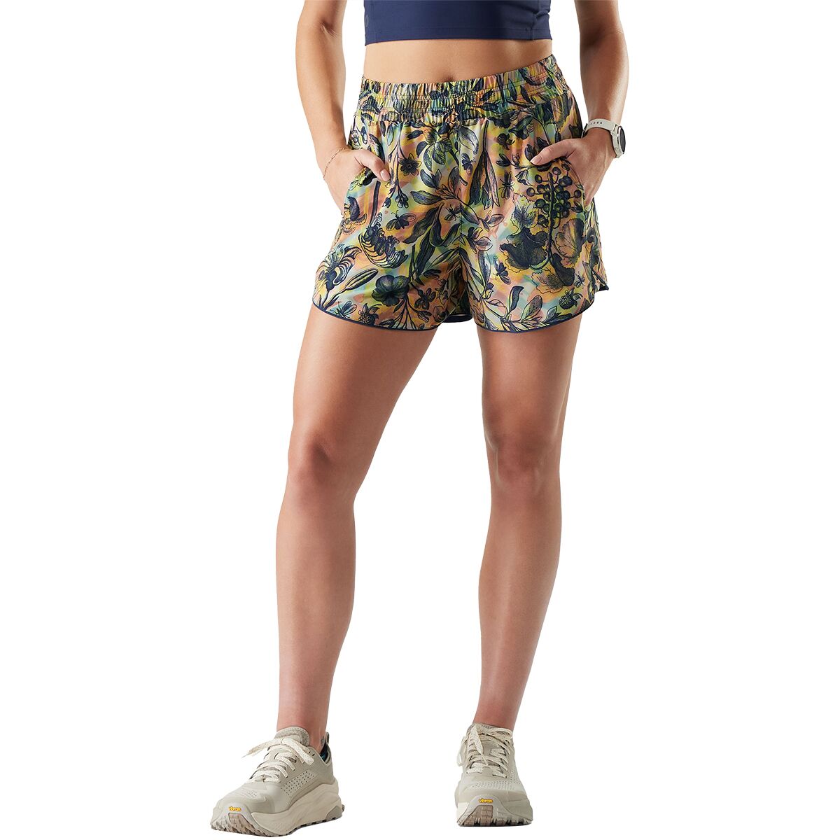 Image of Smartwool Active Lined 3in Short - Women's Multi Floral Party, XS