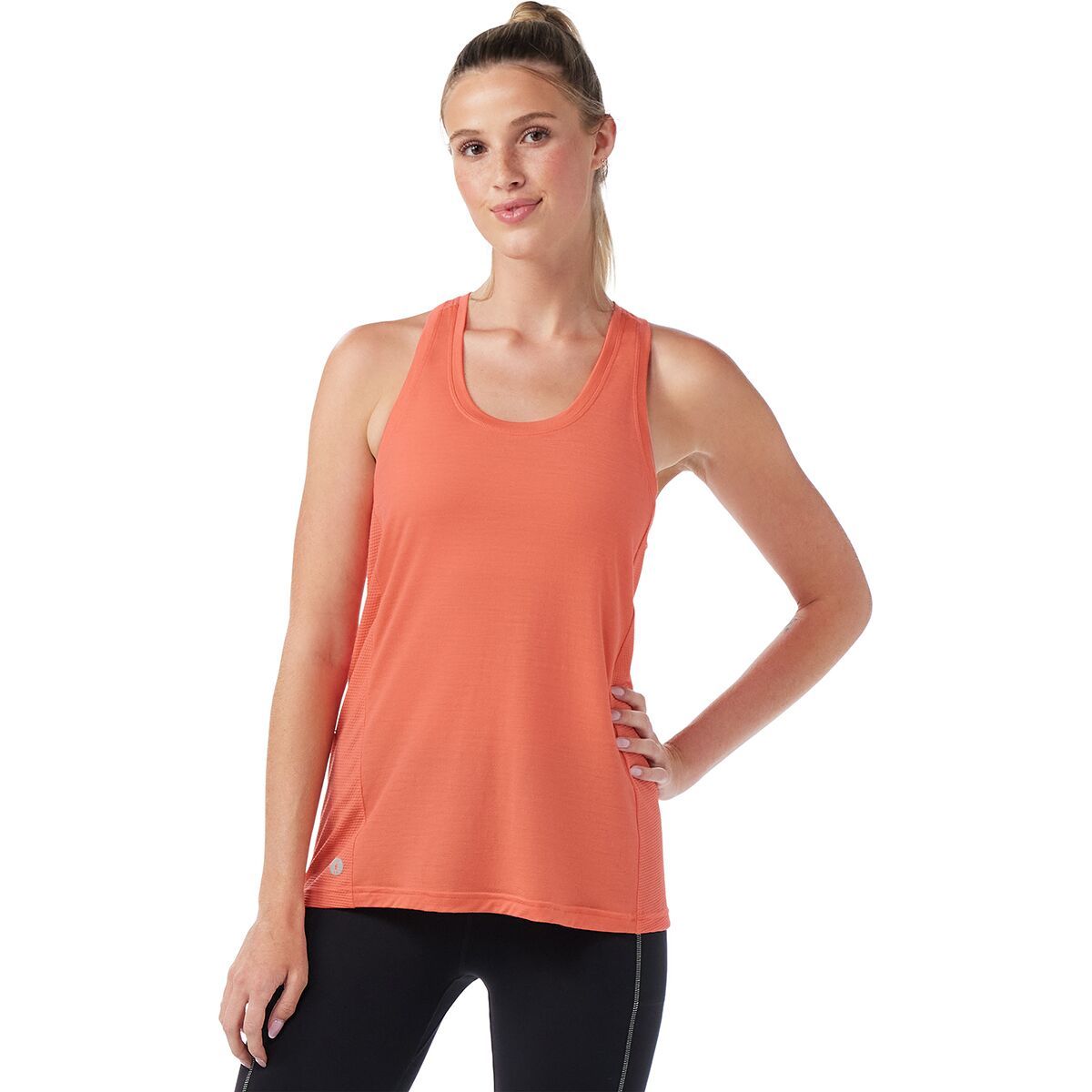 Image of Smartwool Active Mesh Racerback Tank Top - Women's Coral Reef, S