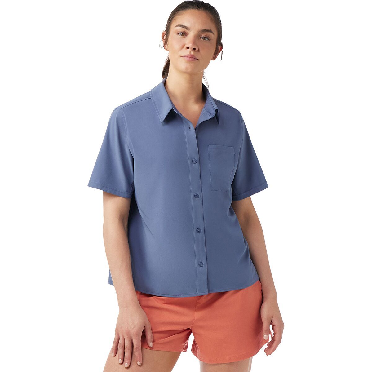 Smartwool Everyday Short-Sleeve Shirt - Women's Nightfall Blue, S