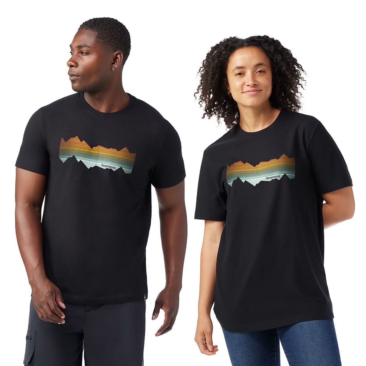 Image of Smartwool Mountain Horizon Graphic T-Shirt Black, XXL