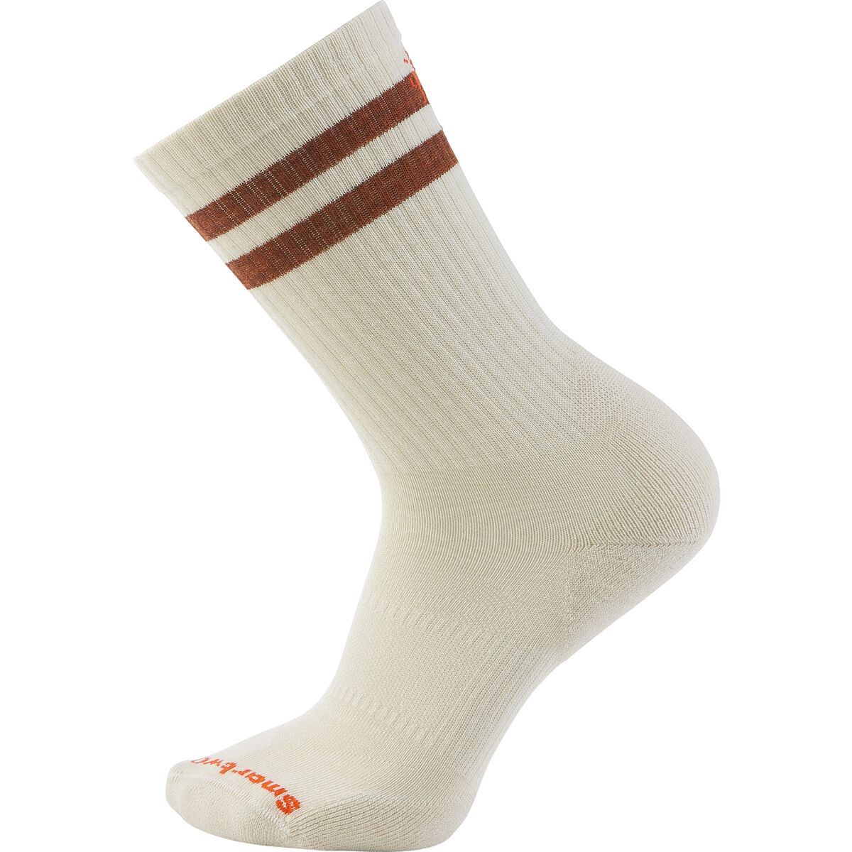 Image of Smartwool Everyday Athletic Striped Crew Sock Natural, L