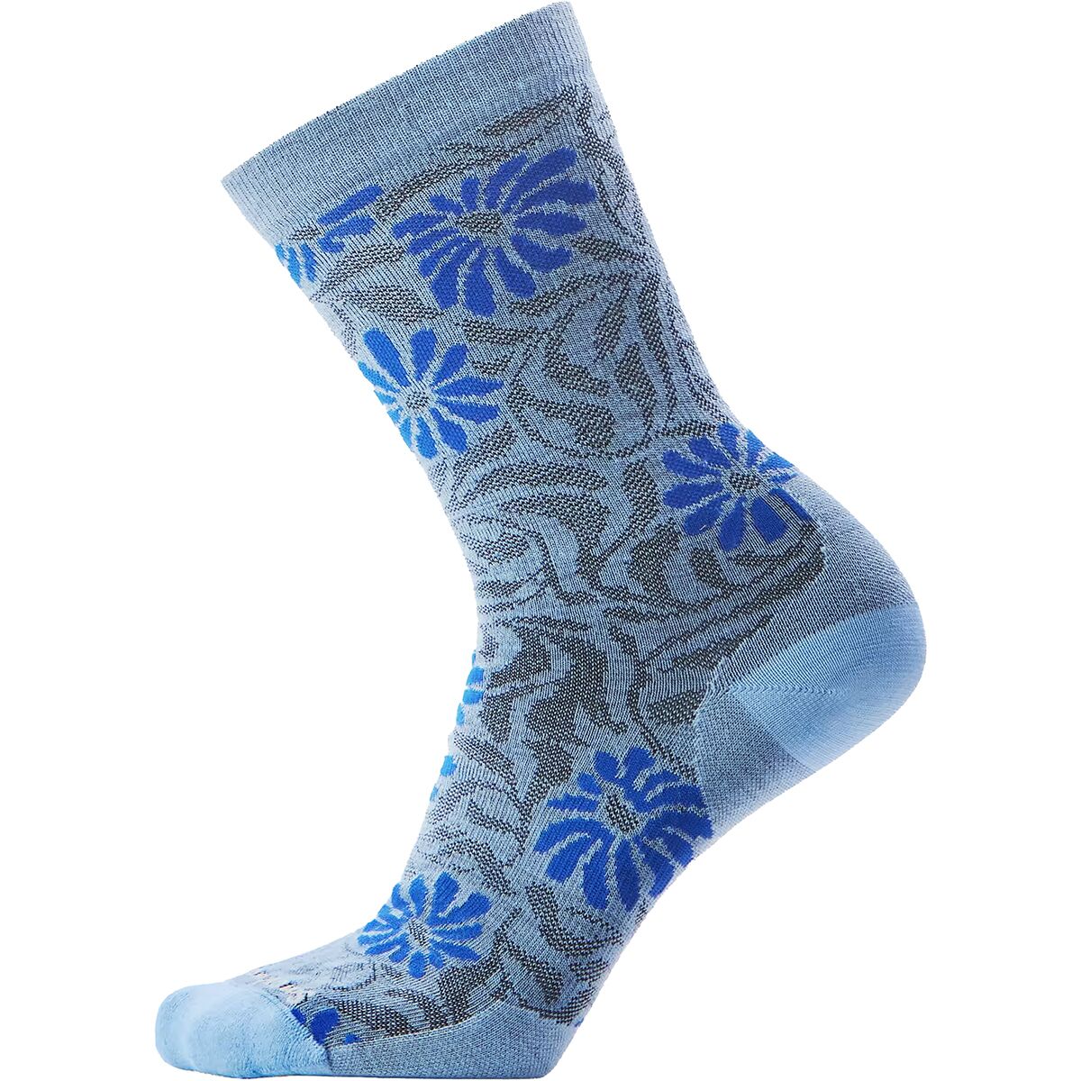 Image of Smartwool Everyday Floral Crew Sock Serene Blue, M