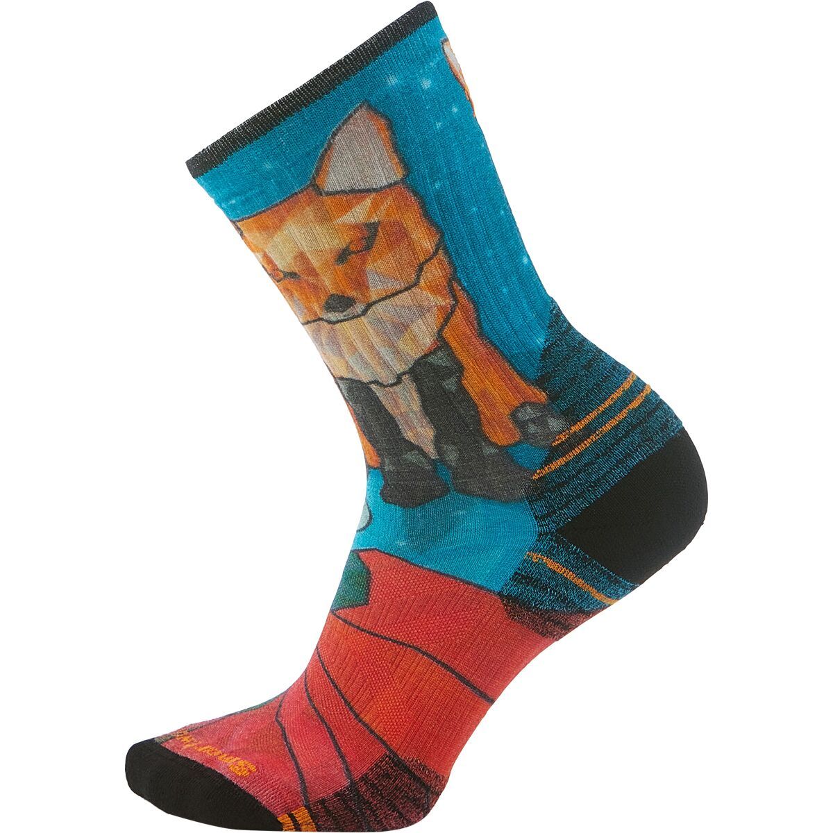 Smartwool Hike Targeted Cushion Geo Fox Print Crew Sock - Women's Capri, S