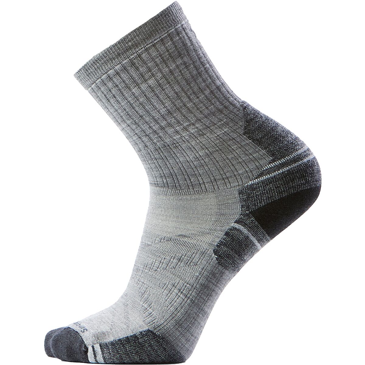 Image of Smartwool Hike Targeted Cushion Mid Crew Sock - Men's Light Gray, L