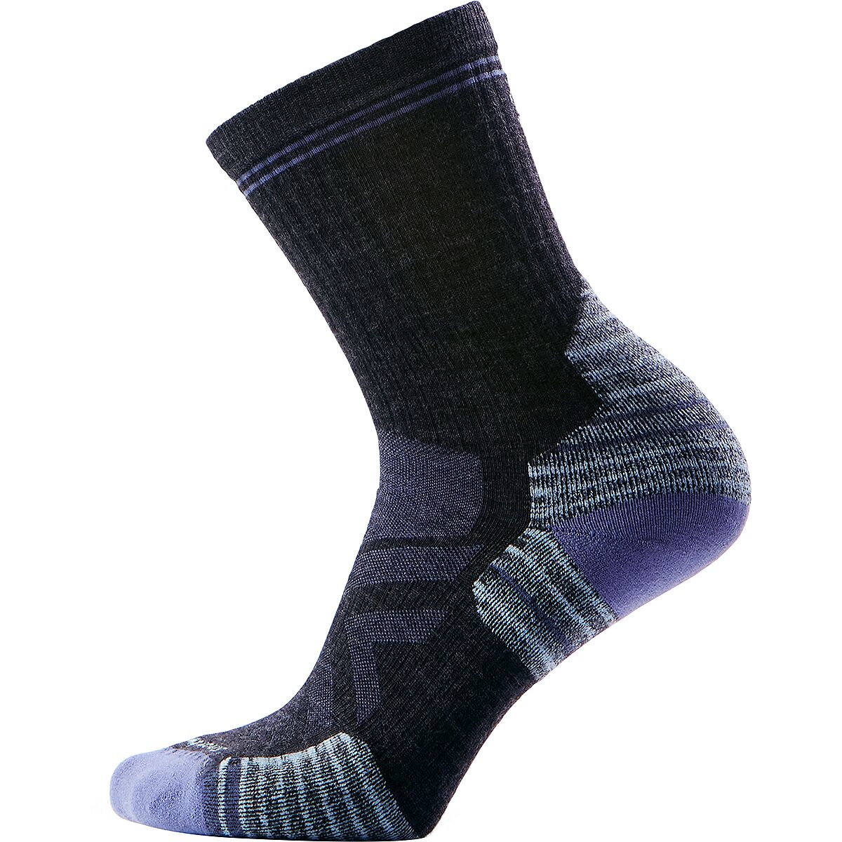 Image of Smartwool Hike Targeted Cushion Mid Crew Sock - Women's Charcoal, L