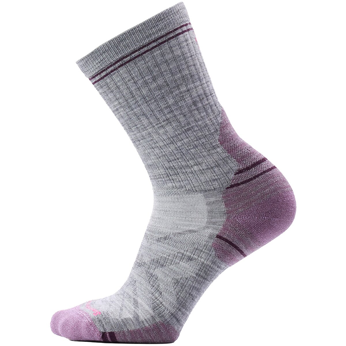 Image of Smartwool Hike Targeted Cushion Mid Crew Sock - Women's Light Gray, M