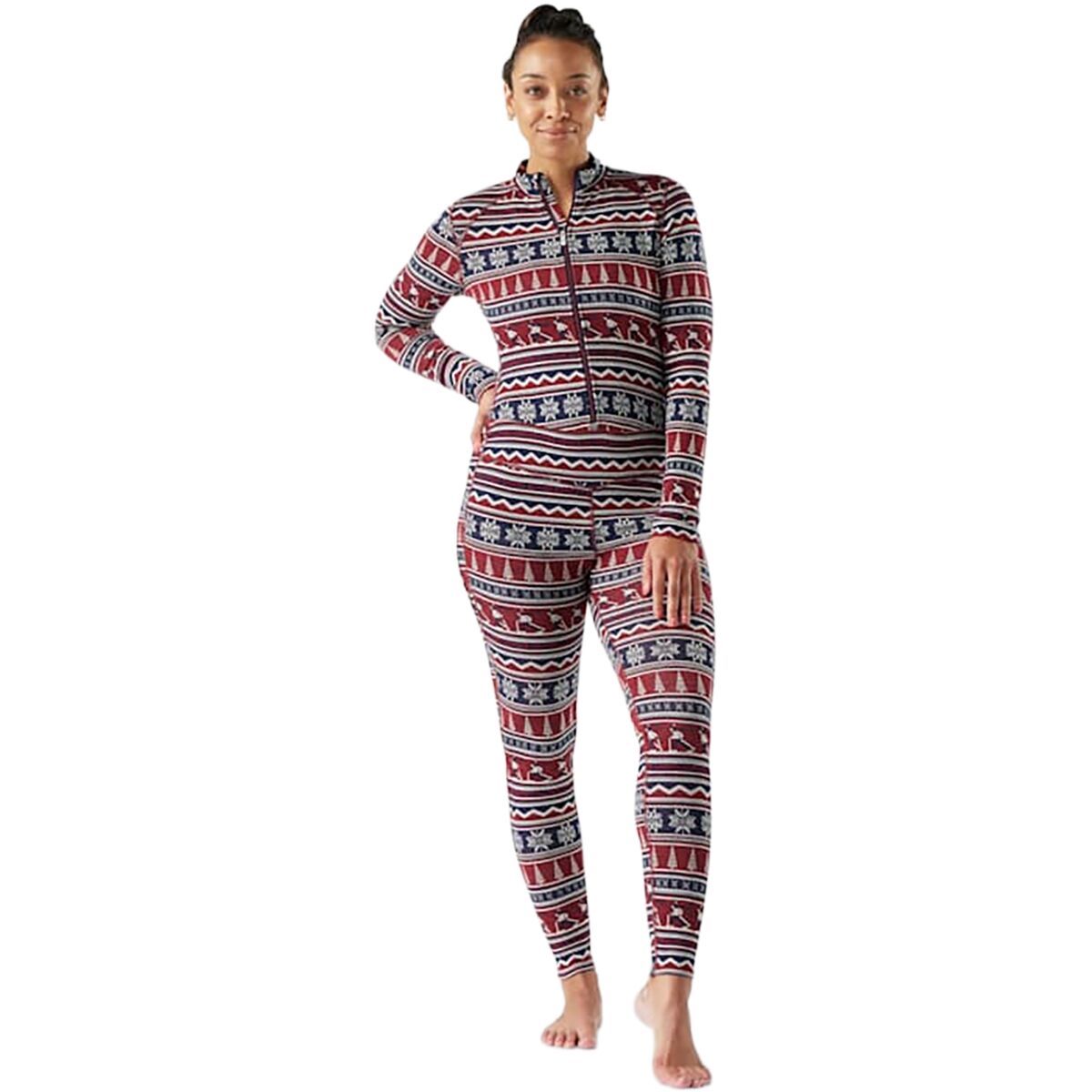 Image of Smartwool Classic Thermal Merino Baselayer One Piece - Women's Currant Alpine Apres, XS