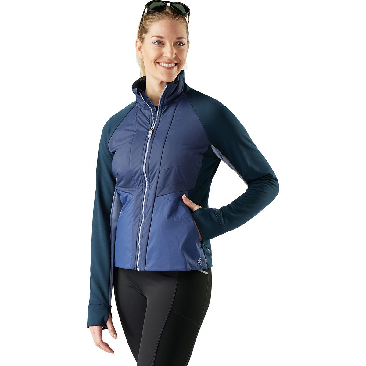 Image of Smartwool Smartloft Hybrid Jacket - Women's Nightfall Blue, S