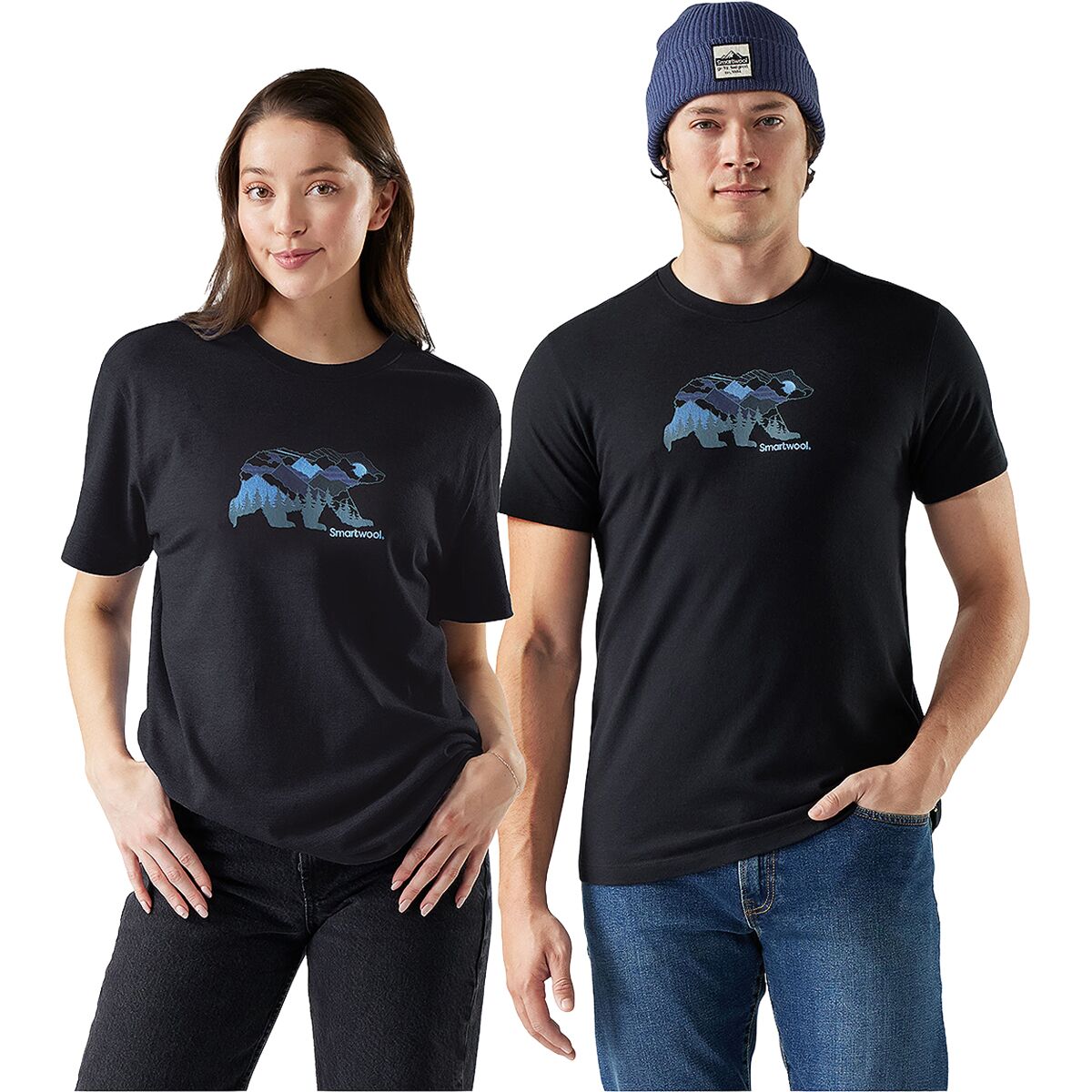 Image of Smartwool Bear View Short-Sleeve Graphic T-Shirt Black, M
