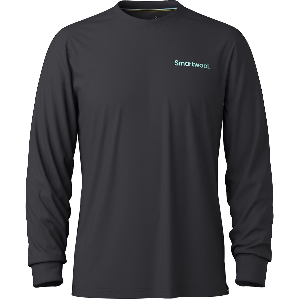 Image of Smartwool Gondola View Long-Sleeve Graphic T-Shirt - Men's Black, XXL