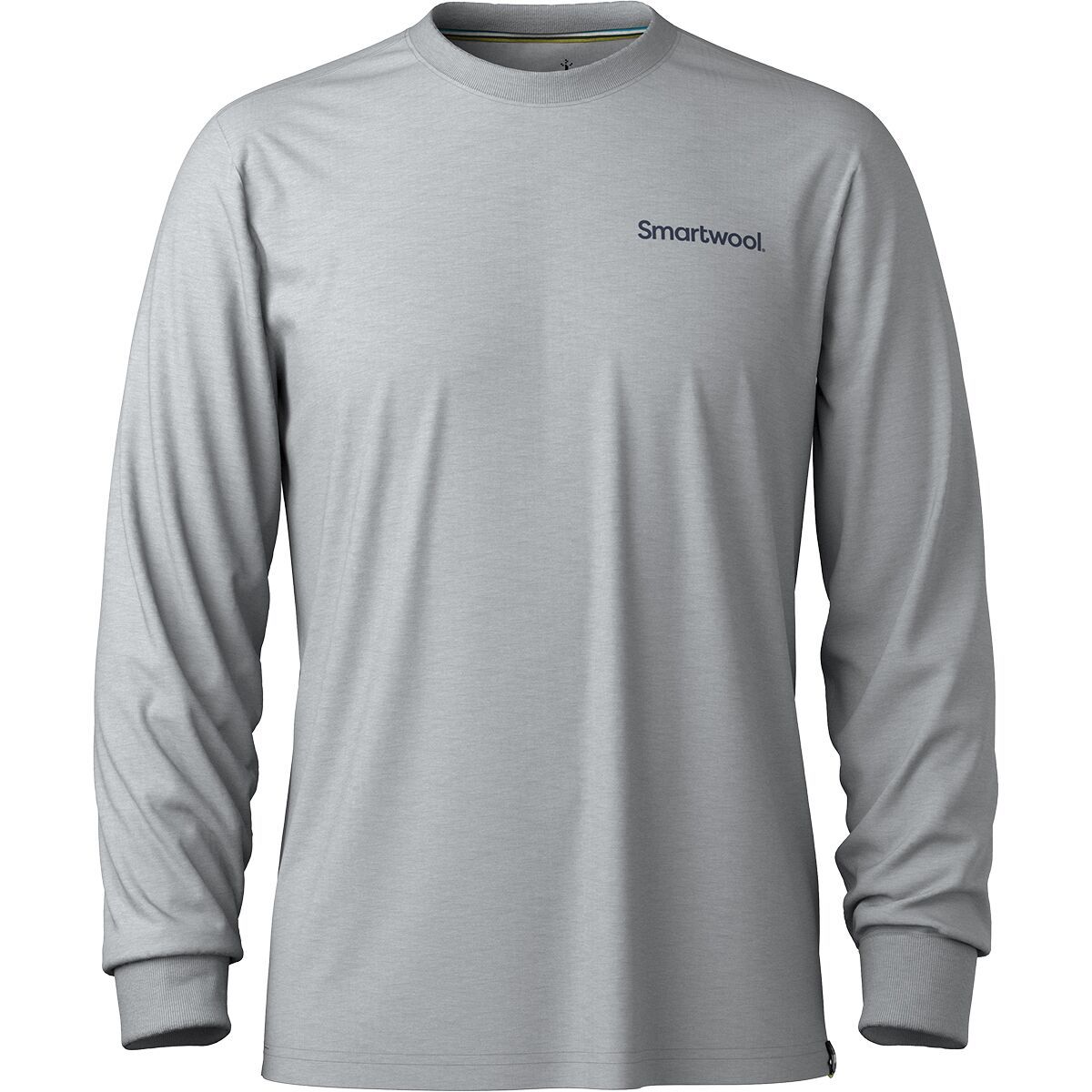 Image of Smartwool Gondola View Long-Sleeve Graphic T-Shirt - Men's Light Gray Heather, S