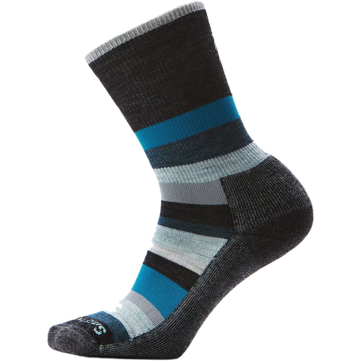 Image of Smartwool Everyday Multi-Stripe Crew Sock Charcoal, XL