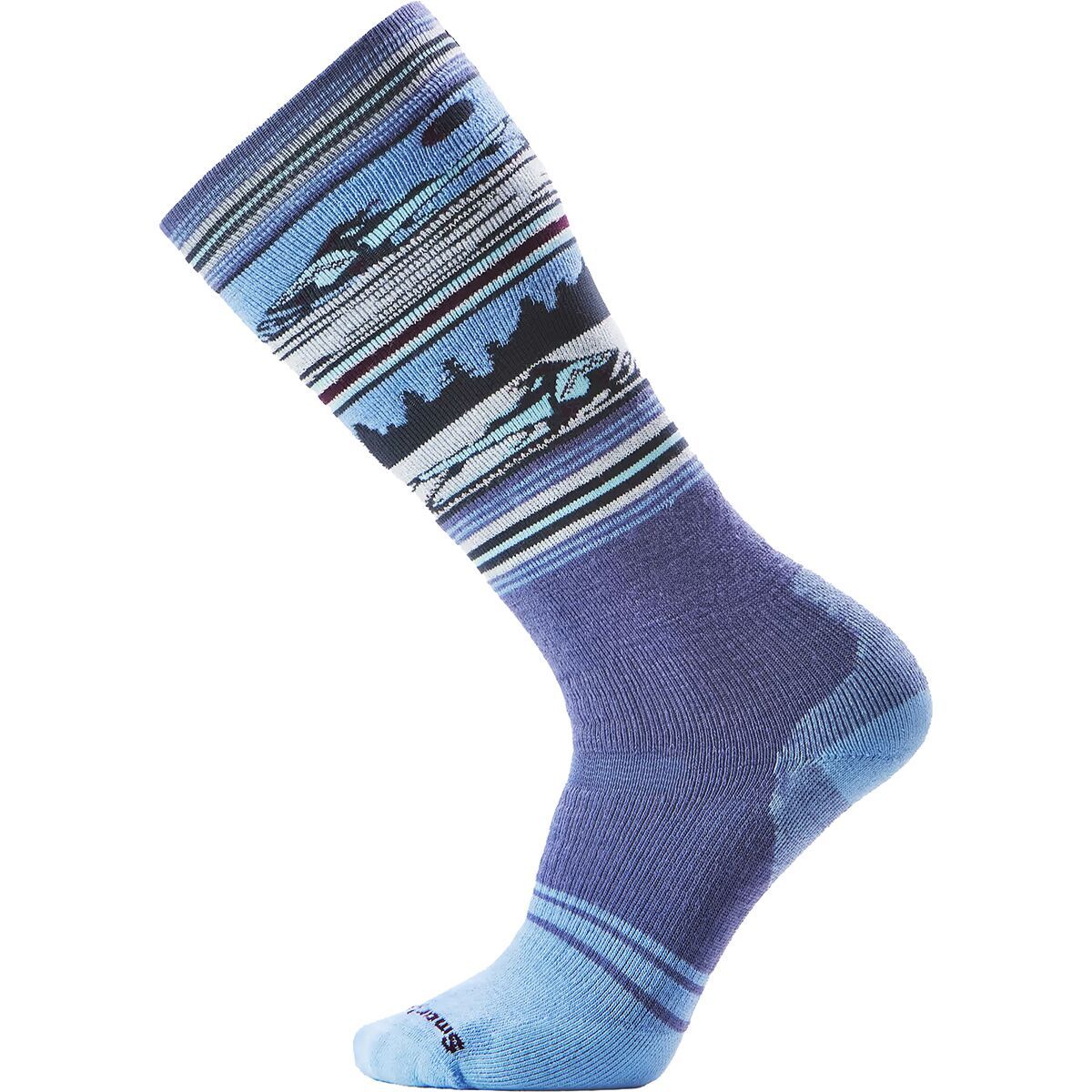 Image of Smartwool Snowboard Full Cushion Snowmobile OTC Sock - Men's Nightfall Blue, M