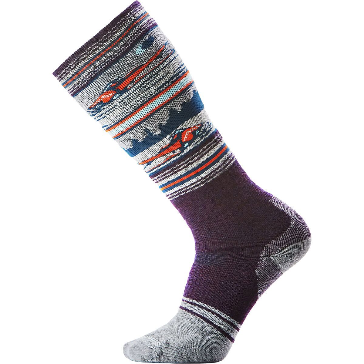 Image of Smartwool Snowboard Full Cushion Snowmobile OTC Sock - Men's Purple Iris, M