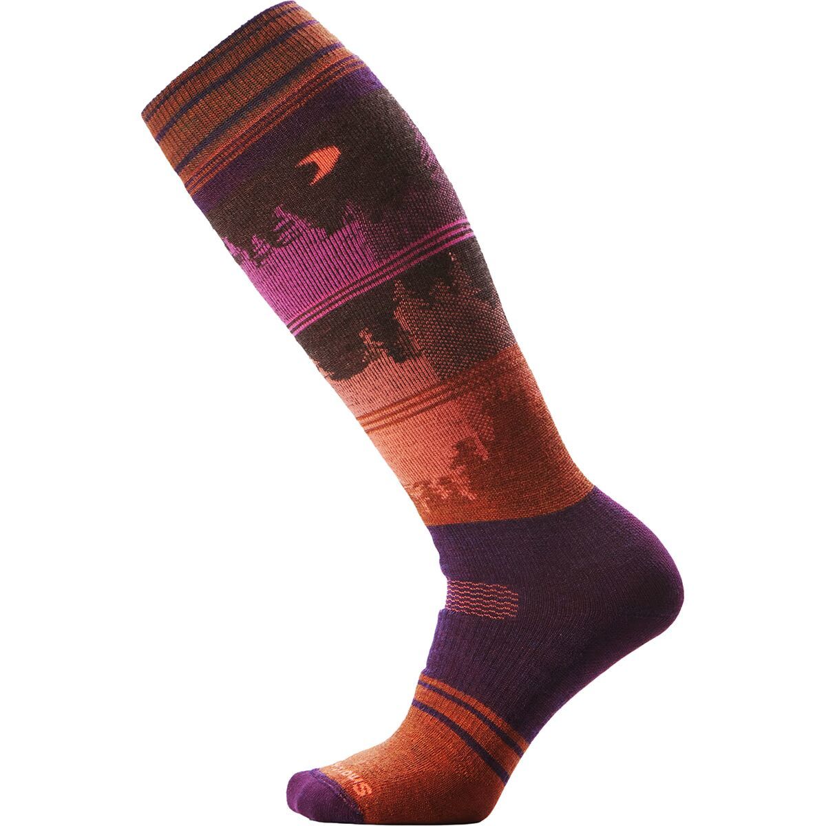 Smartwool Snowboard Full Cushion Twilight Vista OTC Sock - Women's Purple Iris, M