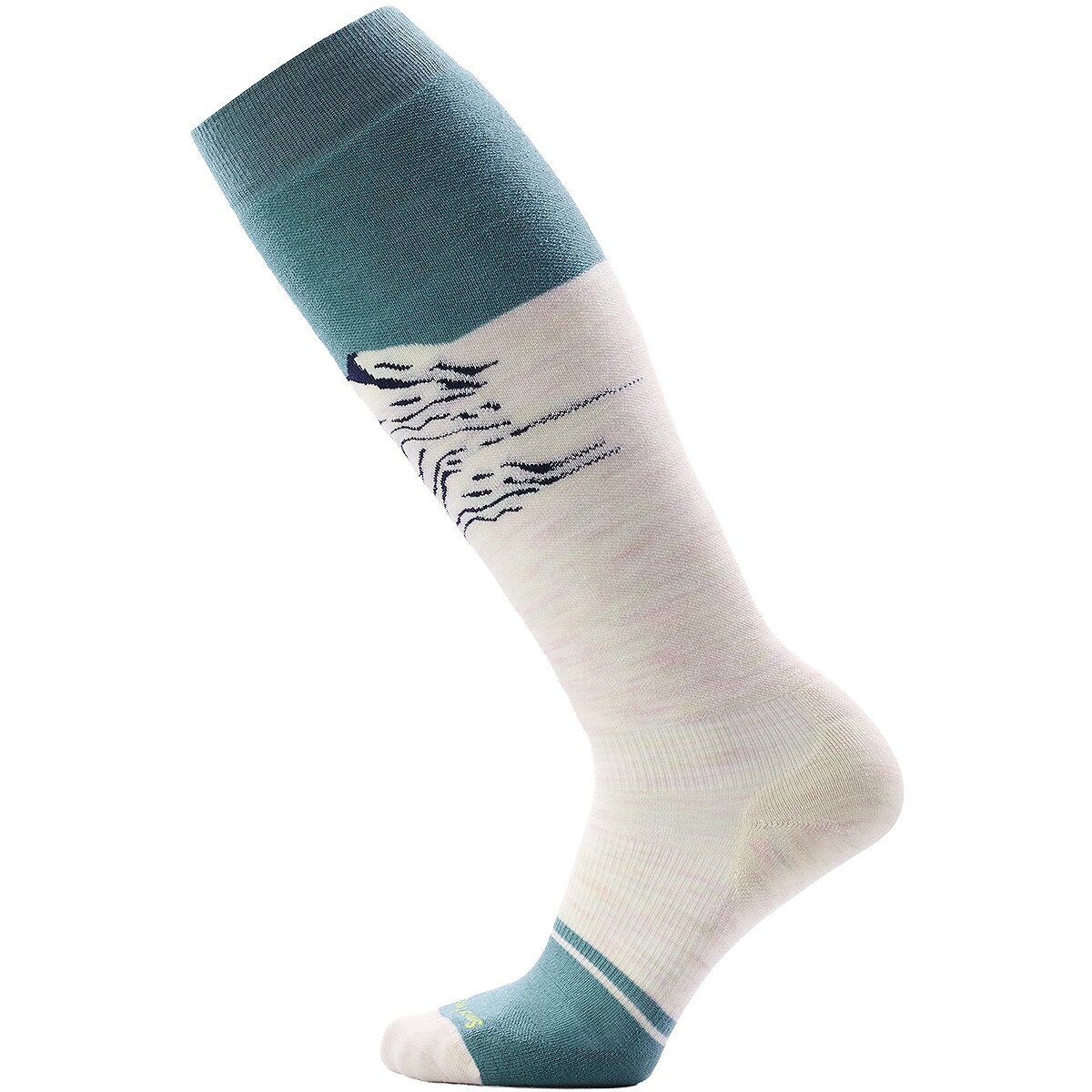Image of Smartwool Snowboard Targeted Cushion Valley Sunset OTC Sock - Women's Moonbeam, S
