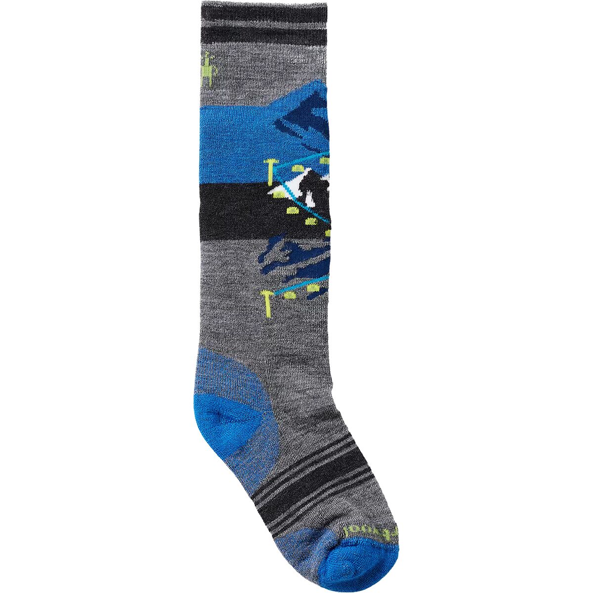Image of Smartwool Wintersport Full Cushion Gondola OTC Sock - Kids' Medium Gray, XS