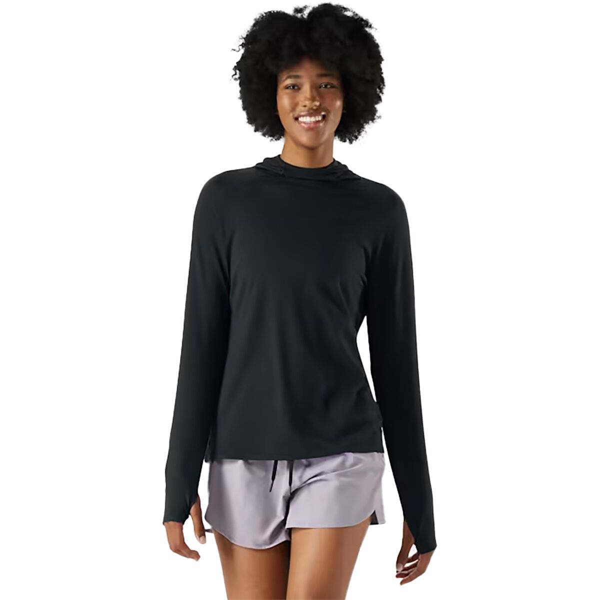 Image of Smartwool Active Mesh Hoodie - Women's Black, L