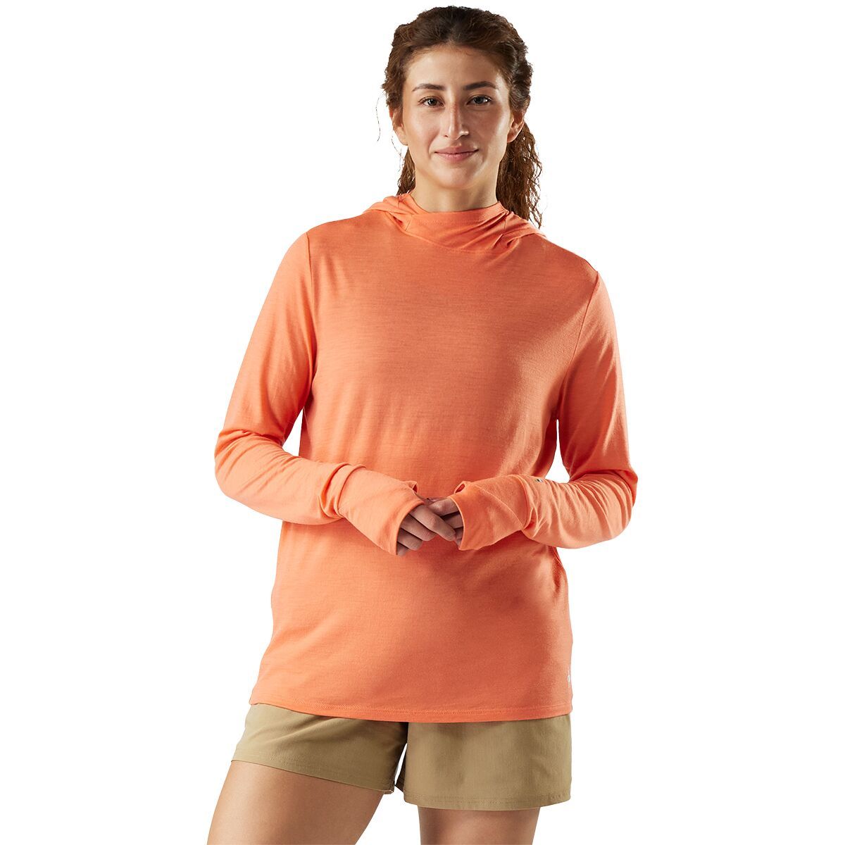 Image of Smartwool Merino Sun Hoodie - Women's Coral Reef, XS