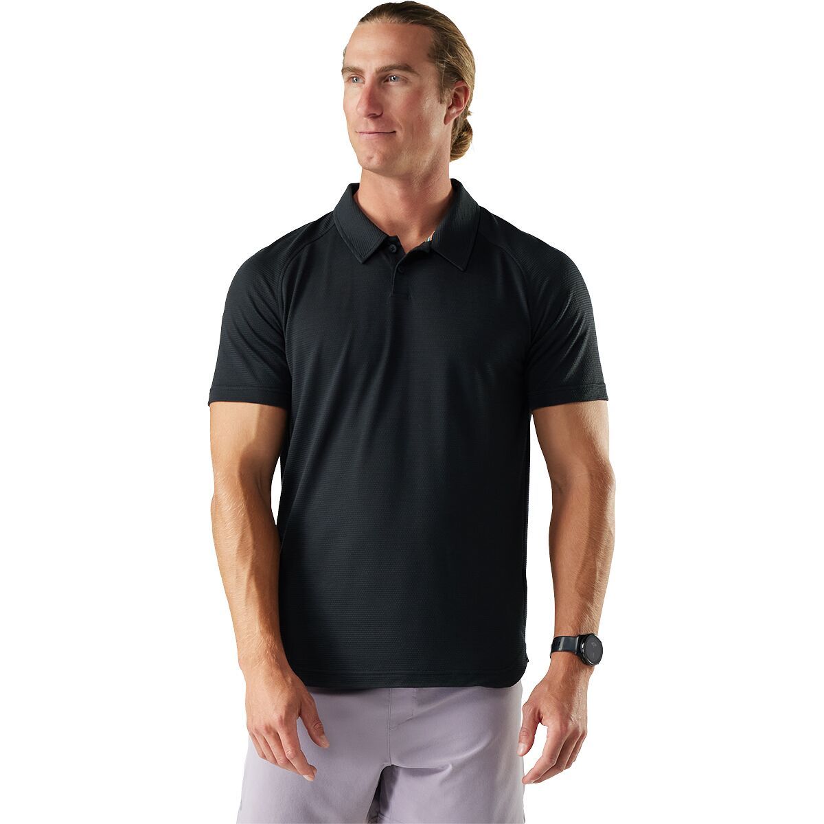 Image of Smartwool Active Mesh Polo - Men's Black, XL
