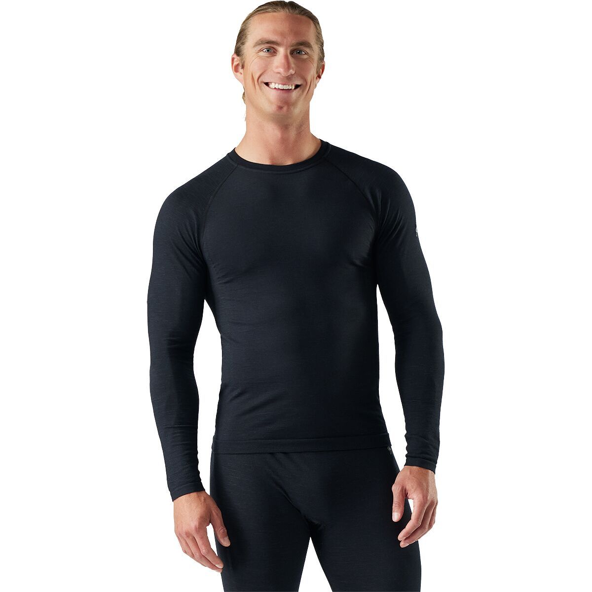 Image of Smartwool Intraknit All-Season Merino Base Layer Crew - Men's Black, M