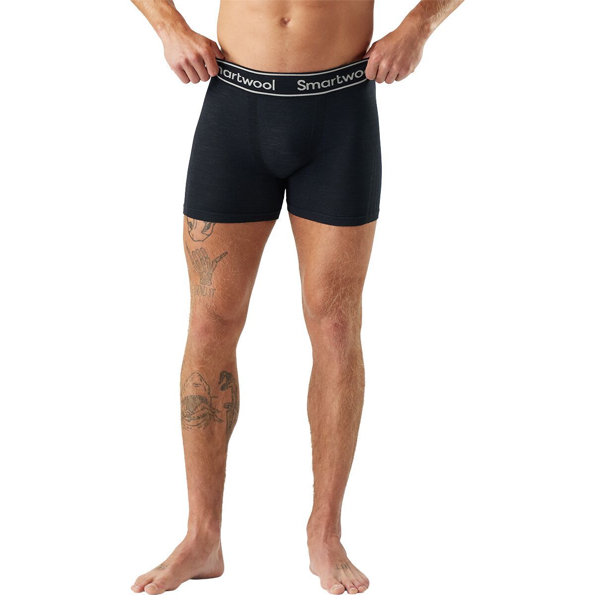 Image of Smartwool Intraknit Boxer Brief - Men's Black, S